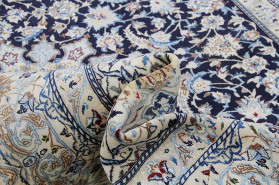 Tappeto Persiano Originale Annodato a Mano Nain 9 LA Fine con Seta 374 x 225 cm – Tappeti, Cotton, Wool (photo 11 of 14)