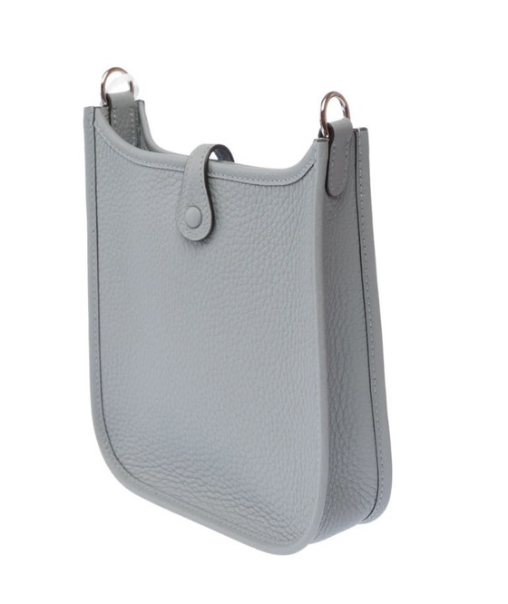 Image 1 of Zak HERMES Mini Evelyne en Cuir Gris - 103351