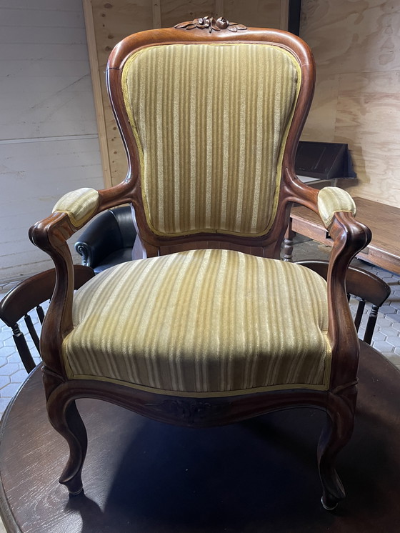 Image 1 of Conjunto de sofás Luis XV antiguos con 2 sillones