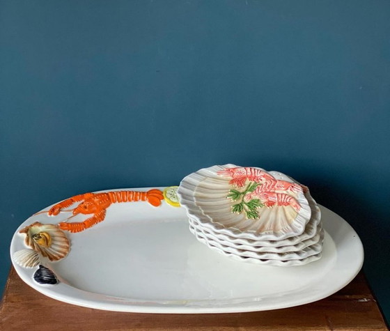 Image 1 of Set di frutta di mare vintage italiano