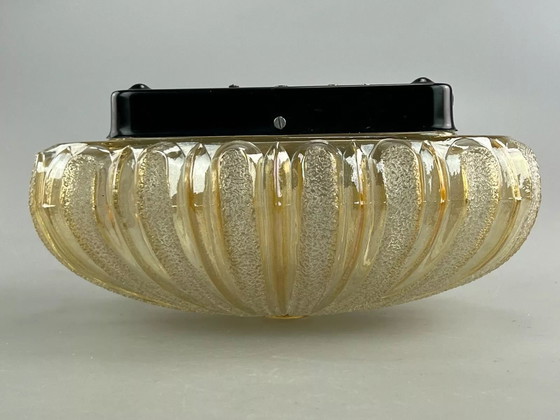 Image 1 of Lámpara de pared de los años 60 y 70, diseño de la era espacial de cristal.