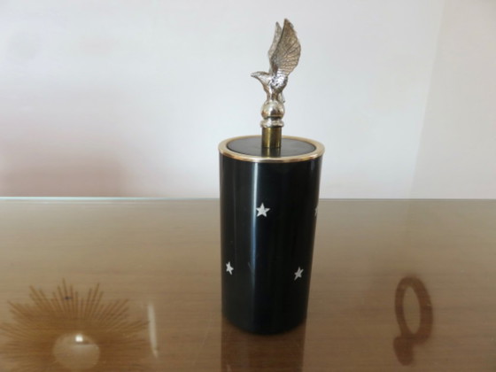 Cigarette dispenser "eagle and stars" 60-70, vintage – Decorative Objects, Metal, Brass (photo 13 of 14)