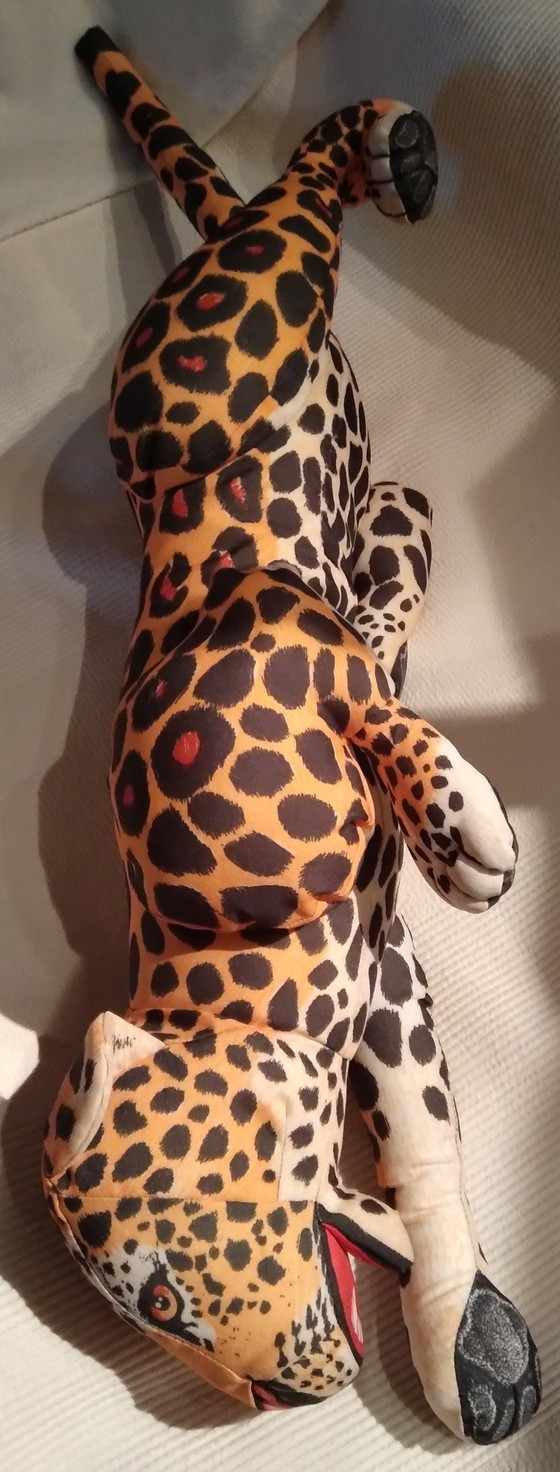 Image 1 of Großer, dekorativer Panther aus den 1980er Jahren, Fallschirmstoff