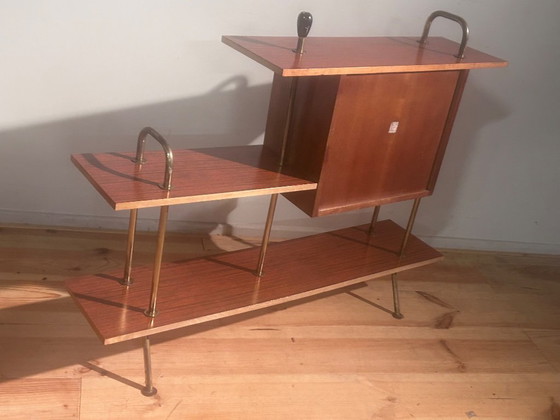 Image 1 of Mobile bar/scaffale in stile Mid-Century Modern anni Cinquanta