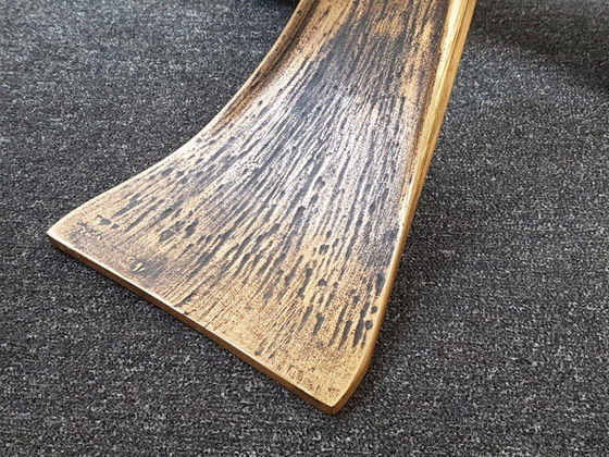 Image 1 of TABLE BASSE VINTAGE 1960 EN BRONZE & VERRE DLG LUCIANO FRIGERIO WILLY CEYSSENS