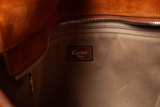 Image 1 of Cartier, Marcello Leder-Umhängetasche