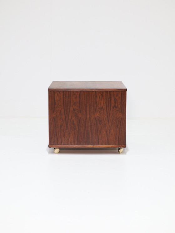 Vitré Cube Cabinet LPs Bücher Palisander Dänisch 1960er Jahre – Bücherregale, Wood (photo 6 of 12)