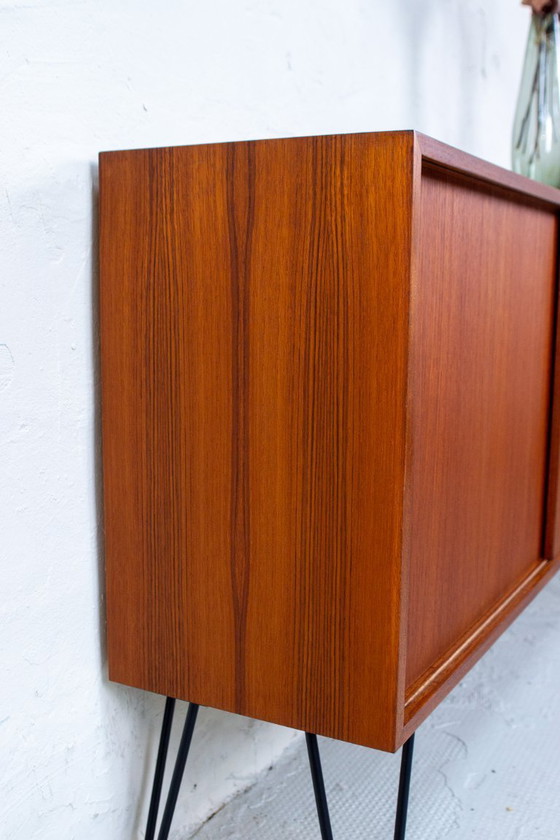 Image 1 of Vintage teak chest of drawers, sideboard, lowboard, mid-century 1960s