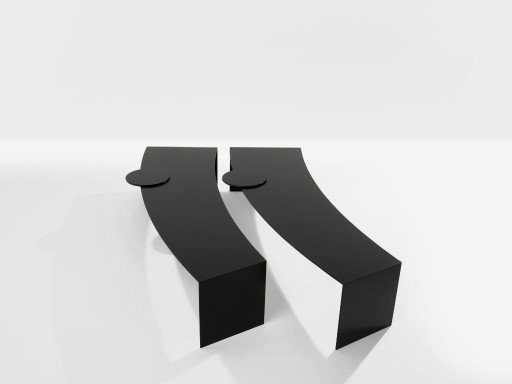 Gilles Derain Pair of Metal Coffee Tables Lumen Edition 1986 – salontafels (photo 2 of 11)