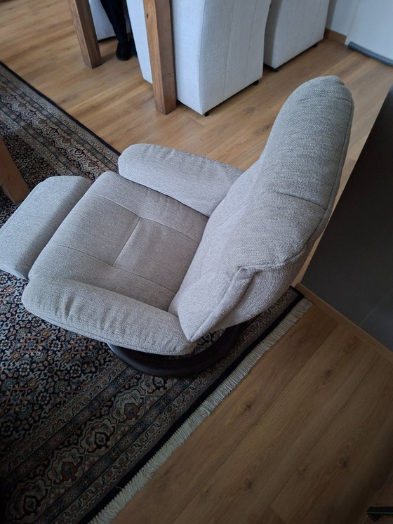 Image 1 of Set Stressless Mayfair Medium Power leg + accu fauleuils met elektrische relax: