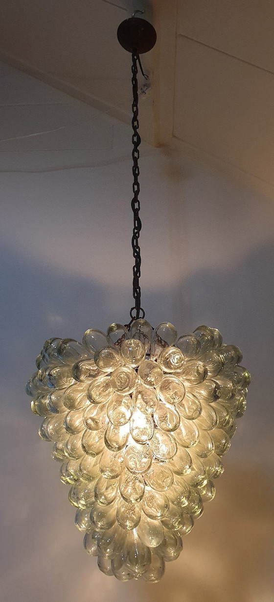 Image 1 of Vintage Murano grape pendant lamp