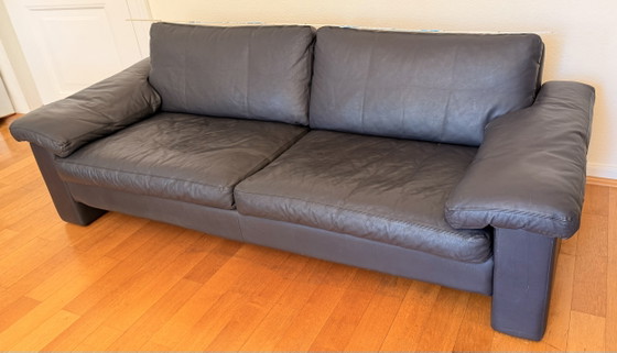 COR Conseta – Divano a 3 posti in pelle – blu scuro – design classico – Divani 3 posti, Leather (photo 3 of 5)