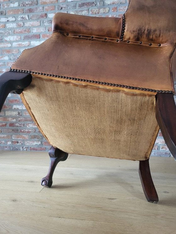 Image 1 of Poltrona Chesterfield, modello poltrona con schienale alto