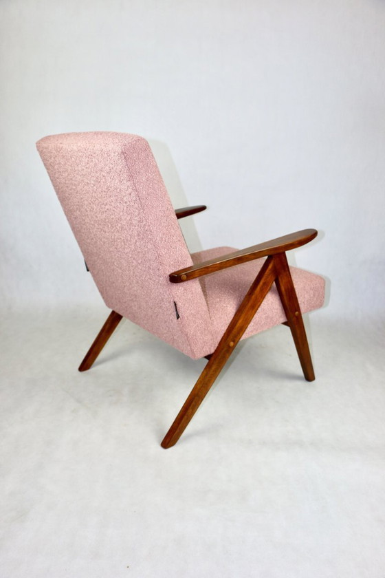 Image 1 of Vintage B-310 VAR fauteuil in roze bouclé, jaren 1970