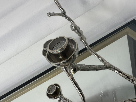 Image 1 of Polspotten Twiggy Squirrels Candlestick Silver