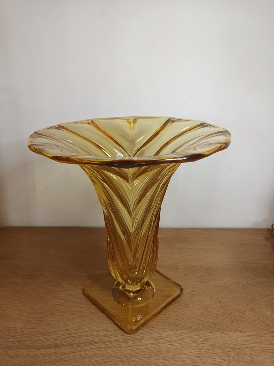 Image 1 of Val Saint Lambert Vase.