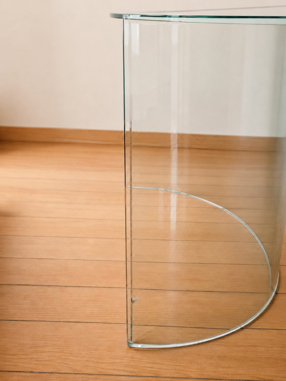Image 1 of Mesa de centro de cristal Fiam, diseño de Bartoli, década de 1980.