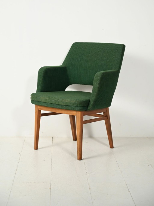 Oslosund armchair by Kinnarps in forest green, 1950s