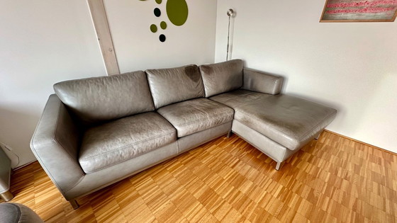 Image 1 of Machalke bankcombinatie Pablo met 2,5 zitplaatsen en een chaise longue aan de rechterkant.