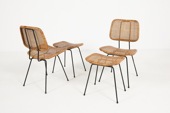 Image 1 of Set di sedie italiane in stile Mid-Century Modern degli anni '60.