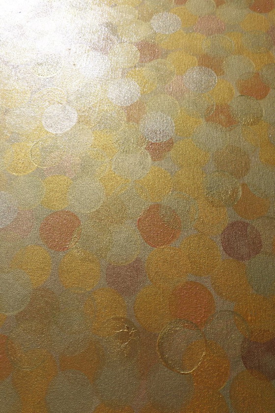 Gold Abstract A1372 - Gran Pintura Original – Pinturas y dibujos, Canvas (photo 6 of 12)