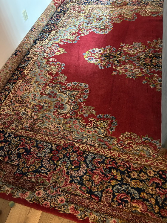 Image 1 of Handgeknoopt, Iraans (Kerman) kleed 3x4 mtr