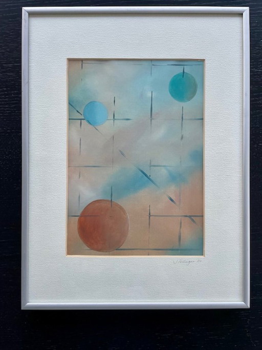 Dúo de pinturas abstractas Terlingen (2000)