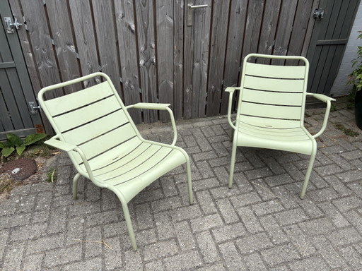 Fermob Luxembourg chaise longue de jardin avec accoudoirs 