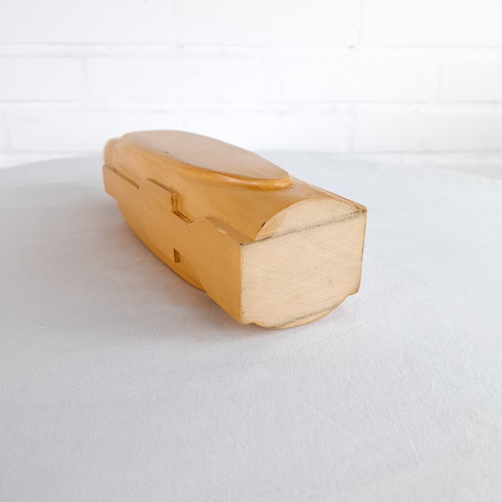 Image 1 of sculpture abstraite vintage en bois