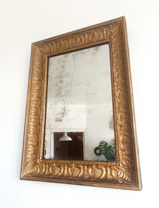 Image 1 of Louis Philippe style gilded wood mirror