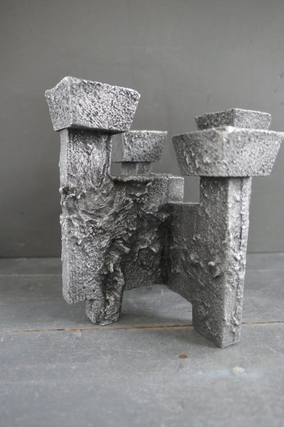 Image 1 of Vintage Brutalist candlestick Design Willy Ceysens