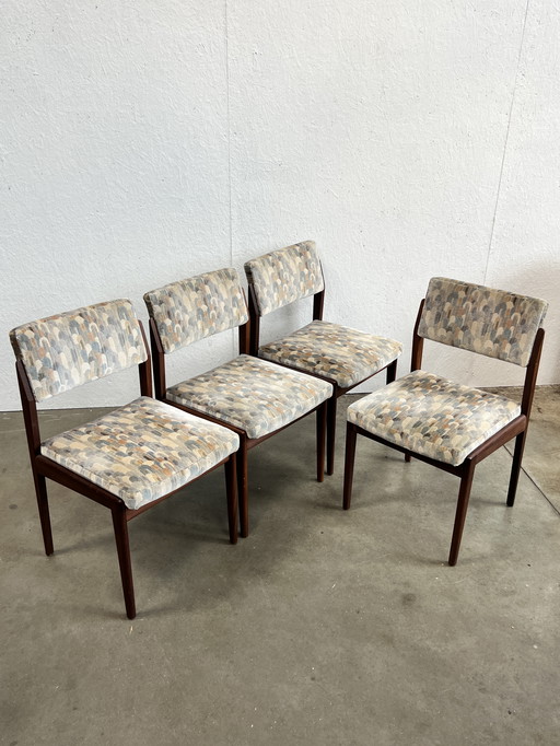 Vier Zeldzame Vintage Eetkamerstoelen, Model 641p, Rudolf Glatzel Voor Thonet