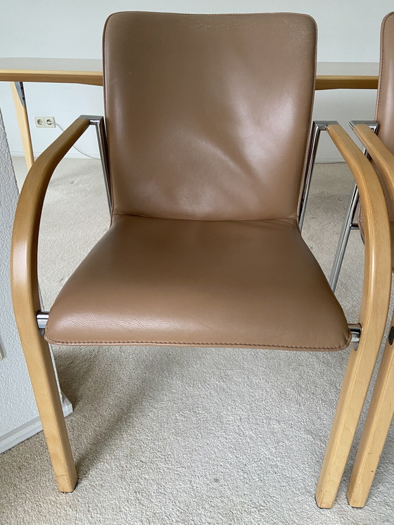 Image 1 of 6X Leolux Dining Chairs Cimaronne