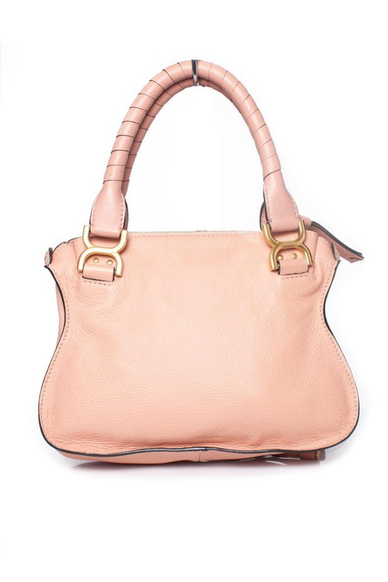 Image 1 of Chloe, piccola borsa Marcie in pelle color rosa Fallow