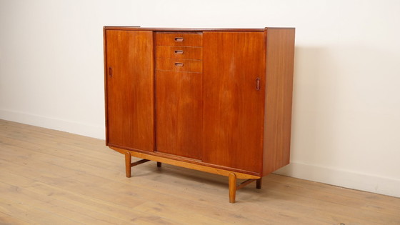 Image 1 of Vintage highboard | Wall cabinet | Teak |