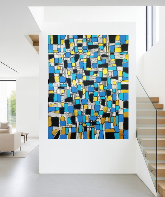 Image 1 of Natia Antadze Abstracte compositie XXL