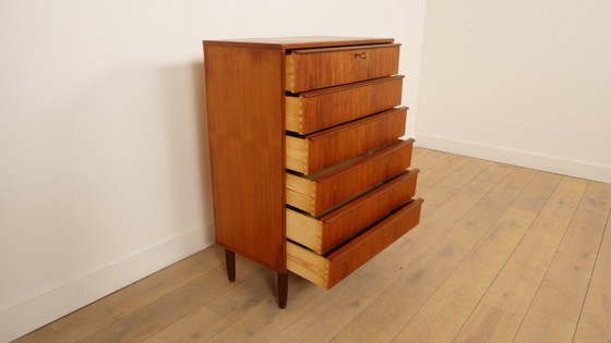 Vintage Danish Chest of drawers | Teak | 6 drawers | 106 cm – Wood (photo 9 of 9)