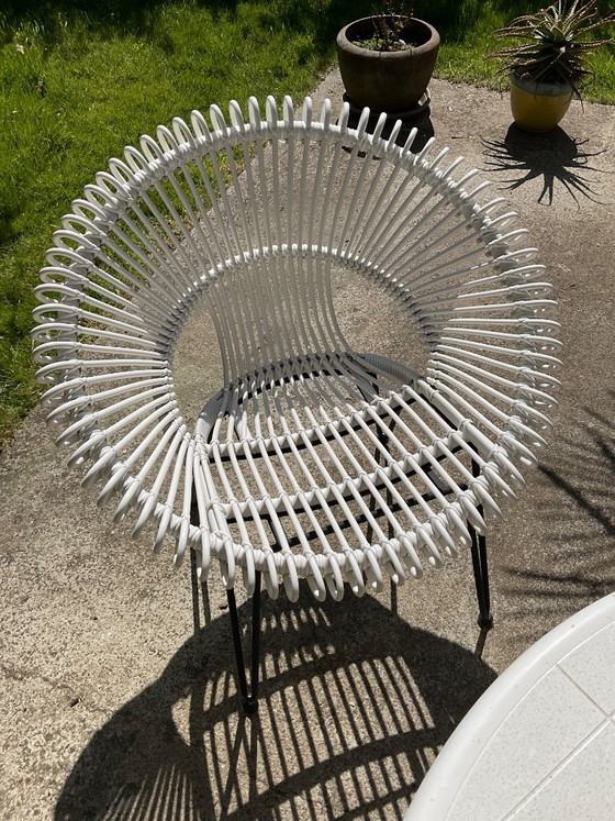 Image 1 of 4 sillones de ratán blanco Vincent Sheppard - para exteriores Roy lazy