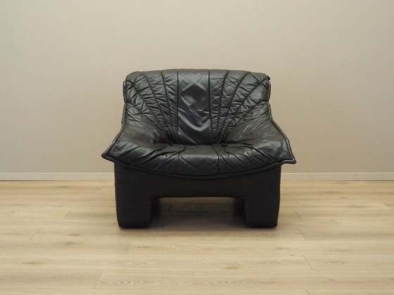Image 1 of Leren fauteuil, Italiaans ontwerp, jaren 1960, Productie: Italië