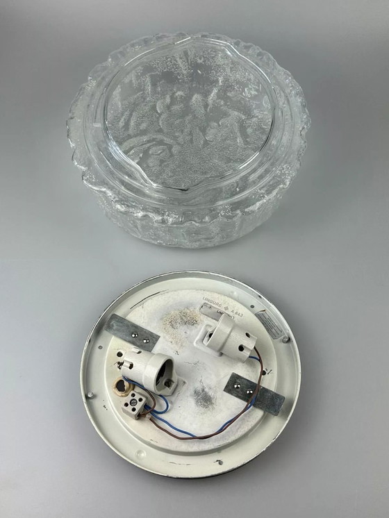 Image 1 of 60er 70er Jahre Deckenlampe Glashütte Limburg Germany Plafoniere Space Age