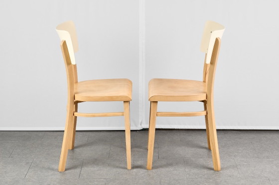 Set of 4 Dining Chairs, by TON, 1960s, Czechoslovakia – Wood (photo 7 of 16)