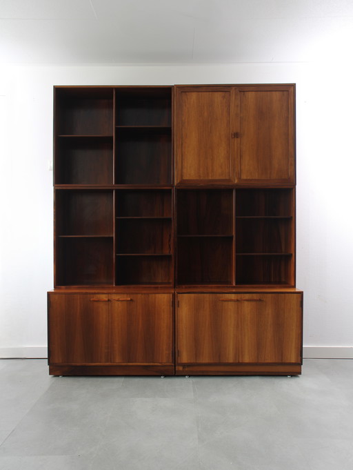 Meuble modulaire vintage danois en bois de rose par Kai Kristiansen