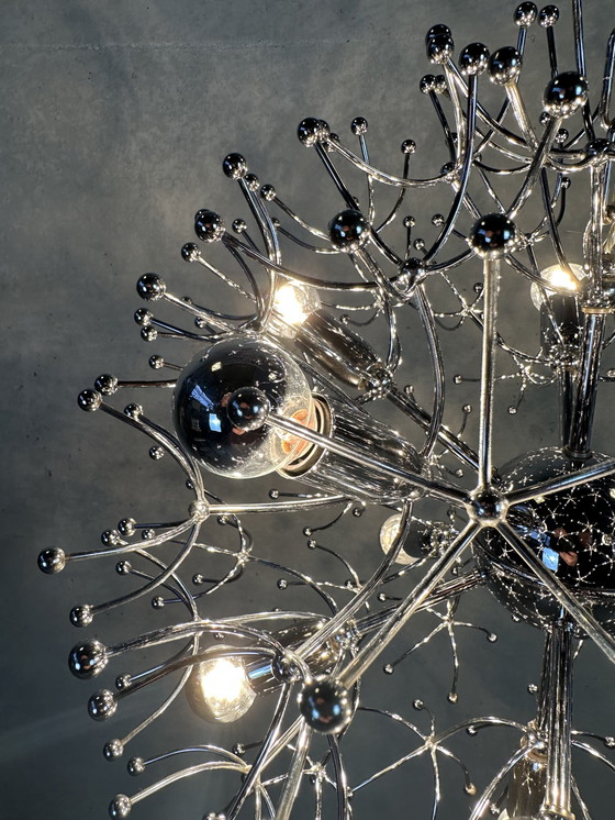 Image 1 of 2x Vintage Sputnik 'Dandelion' Pendant Lamp