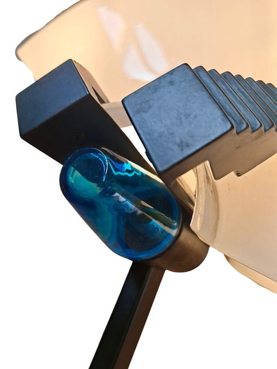 Image 1 of Stehlampe aus Eisen und Muranoglas im Industriedesign der 1970er Jahre