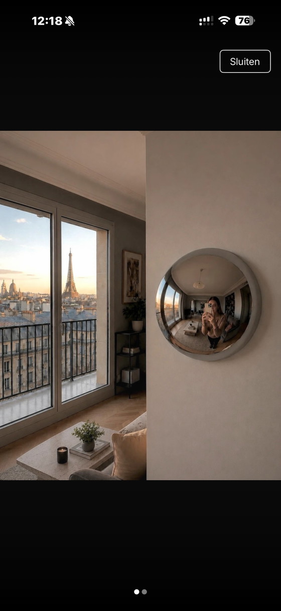 Fish Eye Mirror – Chrome, Polyester (photo 3 of 6)