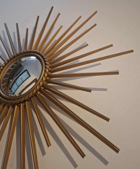 Image 1 of Espejo de sol de 39 cm. ¡Raro! Chaty Vallauris, firmado en 1960.