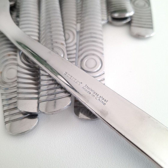 Vintage Cutlery Set Vinjett Ikea 80s Memphis Milano – rvs (photo 6 of 6)