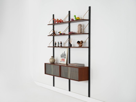 Image 1 of Teakhouten wandrek, Deens design, jaren 60, gemaakt in Denemarken.