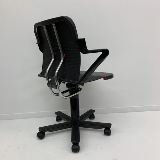 Image 1 of Post Modern Design Italian Desk Chair by Roberto Lucci and Paolo Orlandini for Lamm Italy, 1980’s