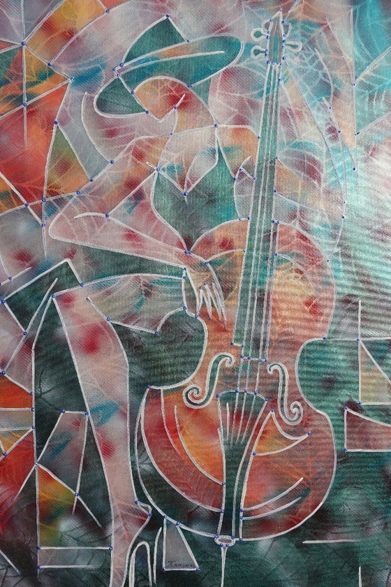 Image 1 of Jazz A1437 - abstract portrait painting